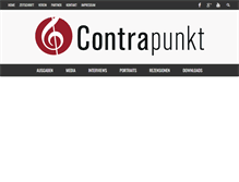 Tablet Screenshot of contrapunkt-online.net